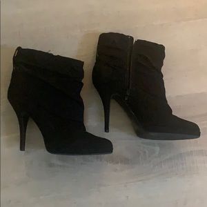 Black ankle booties